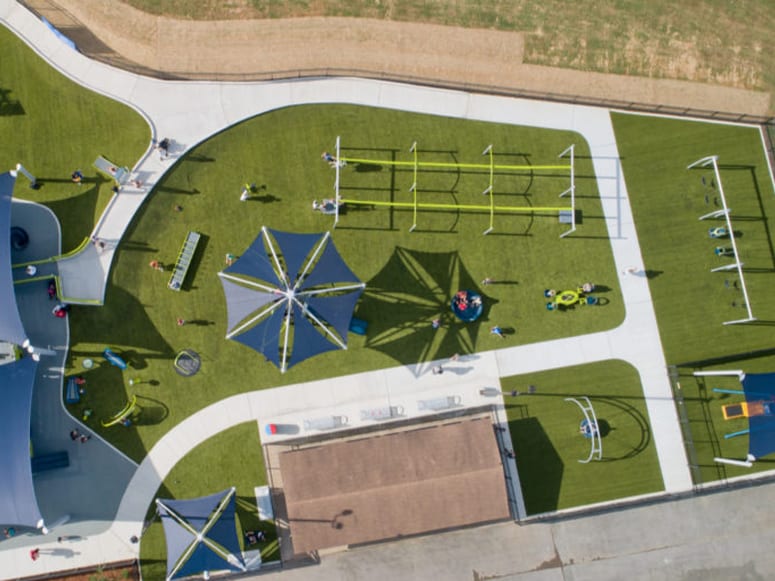 Mary’s Magical Place featuring Playground Grass® Ultra installed by Foreverlawn Tennessee